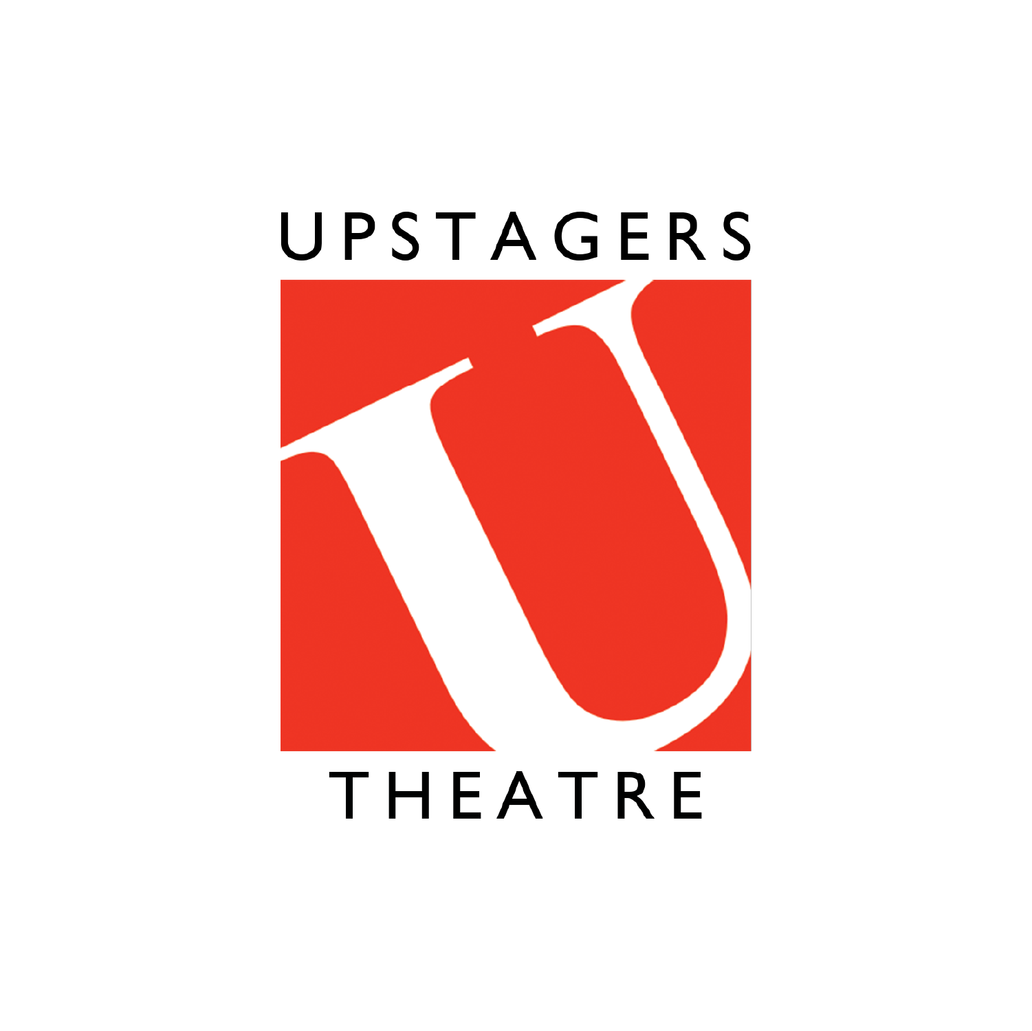 Upstagers Theatre logo and brand identity