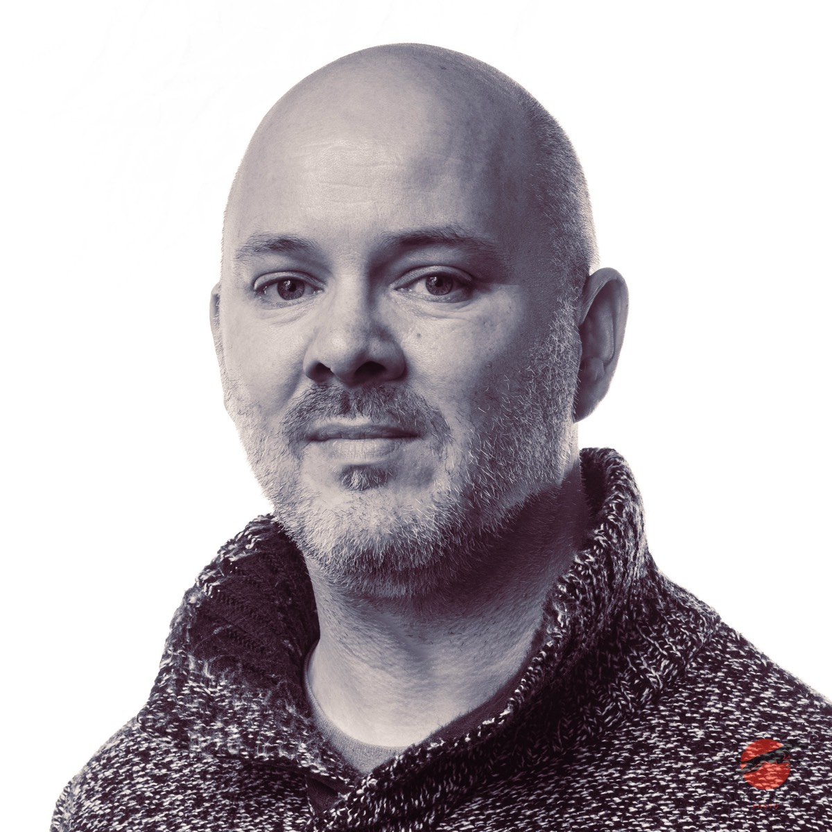 Black-and-white studio portrait of Upstagers trustee John Clark